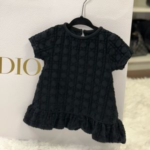 BABY DIOR BLACK OBLIQUE VELVET